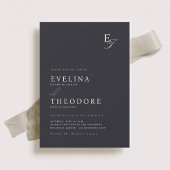 Parker Monogram bruiloft uitnodiging