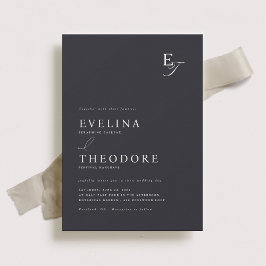 Parker Monogram bruiloft uitnodiging