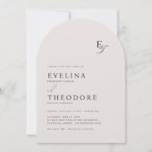 Parker Monogram bruiloft uitnodiging (Voorkant)