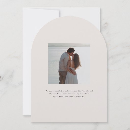 Parker Monogram bruiloft uitnodiging (Achterkant)