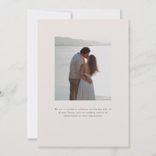 Parker Monogram bruiloft uitnodiging (Achterkant)