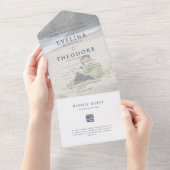 Parker Photo Seal en verzend bruiloft uitnodiging (Afscheurbaar)