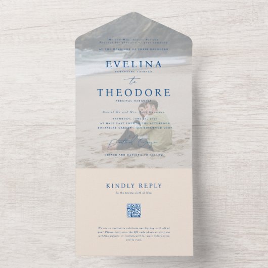 Parker Photo Seal en verzend bruiloft uitnodiging (Binnen)