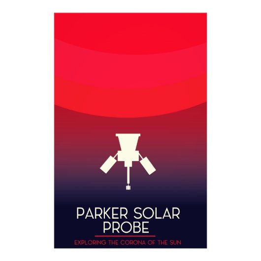 Parker Solar Probe Exploratie Foto Afdruk (Voorkant)