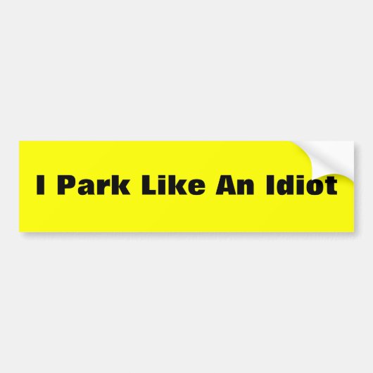 Parkeren Bumpersticker (Voorkant)