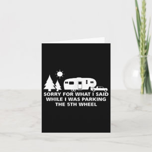 Parkeren De Camper Shirt 5e Wheel Camping RV Vaca Kaart