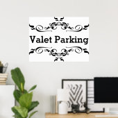 Parkeren door valet poster (Thuiskantoor)