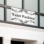 Parkeren door valet spandoek (Buitenkant Gebouw)