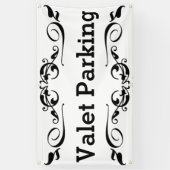 Parkeren door valet spandoek (Verticaal)