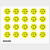 PARKEREN MISLUKT!!! RONDE STICKER (Vel)