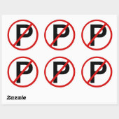 Parkeren niet toegestaan Stickers (Vel)