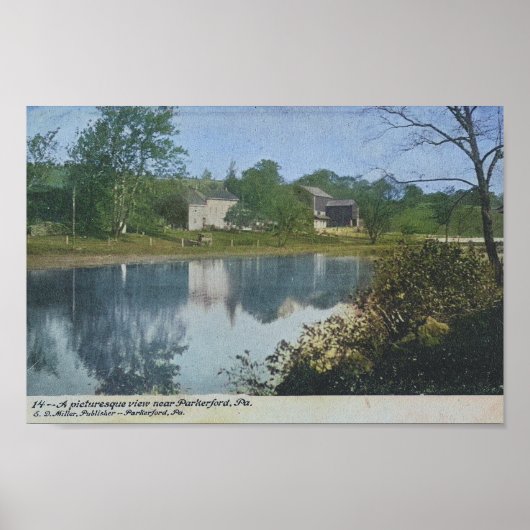Parkerford PA Schuylkill Canal  Poster (Voorkant)