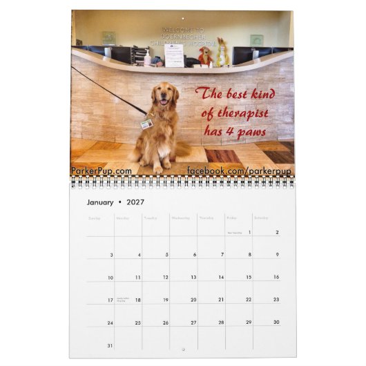 ParkerPup & Reser Agenda 2015 Kalender (Jan 2027)