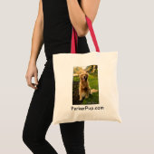 ParkerPup-tas met rode hendel Tote Bag (Voorkant (product))