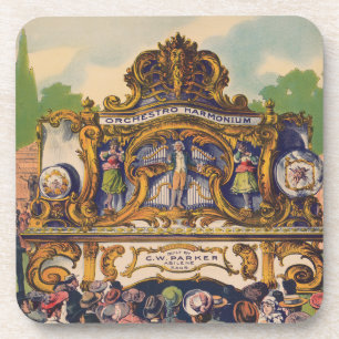 Parker's band orgel, beroemd om schoonheid en toon bier onderzetter