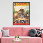 Parker's band orgel, beroemd om schoonheid en toon canvas afdruk (Insitu (Woonkamer))