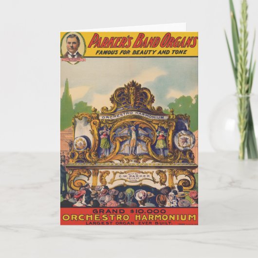 Parker's band orgel, beroemd om schoonheid en toon kaart (Voorkant)
