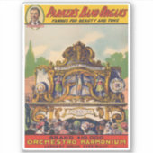 Parker's band orgel, beroemd om schoonheid en toon sticker (Voorkant)