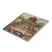 Parker's band orgel, beroemd om schoonheid en toon tegeltje (Zijkant)