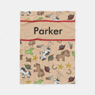 Parker's persoonlijke Cowboy Blanket Fleece Deken