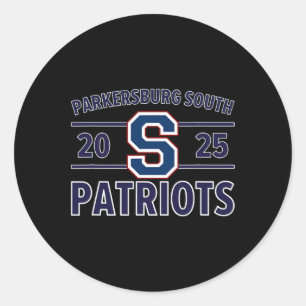 Parkersburg South Patriots Logo 2025 Hs Ronde Sticker