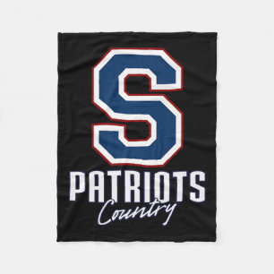 Parkersburg South Patriots Logo Country Hs Fleece Deken