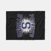 Parkersburg South Patriots Logo Strong Flag Hs Fleece Deken (Voorkant (Horizontaal))