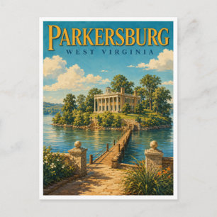 Parkersburg West Virginia Blennerhassett GeoSaga Briefkaart