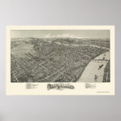 Parkersburg, WV Panorama - 1899 Poster (Voorkant)