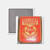 Parke's 1900 Koffieblik Magneet (Voorkant / Achterkant)