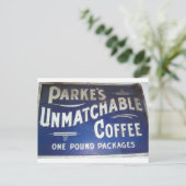 Parke's koffiebord briefkaart (Staand voorkant)