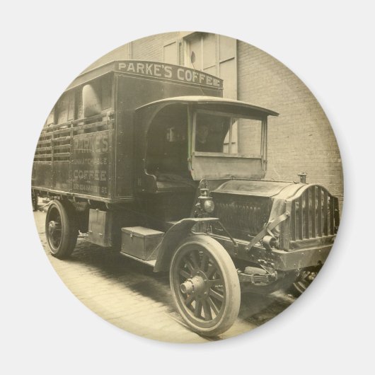 Parke's koffietruck magneet (Voorkant)