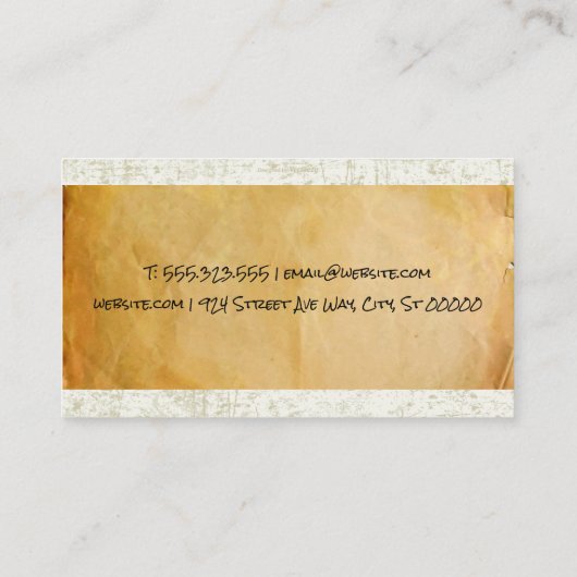 Parketpapier | Notarische publieke Logo Visitekaartje (Achterkant)