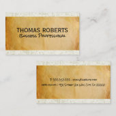 Parketpapier | Textuur gekraateerd Visitekaartje (Voorkant / Achterkant)