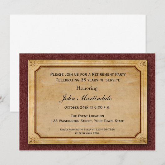 Parketting, bedrijfsstijl kaart (Voorkant / Achterkant)