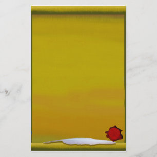 Parketting met Quill & Red Wax Dragon Seal Briefpapier