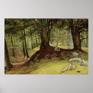 Parkhurst Bossen, Abinger, Surrey Poster