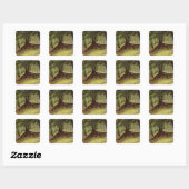Parkhurst Bossen, Abinger, Surrey Vierkante Sticker (Vel)