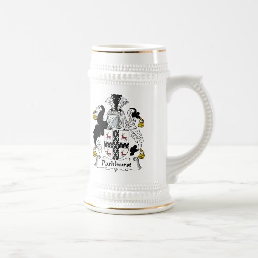 Parkhurst Family Crest Bierpul (Rechts)