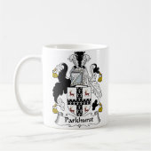 Parkhurst Family Crest Koffiemok (Links)