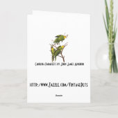 Parkiet - door John Audubon Feestdagen Kaart (Achterkant)