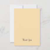 Parkiet en wilde bloemen bedankkaart (Achterkant)