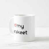 parkiet hart koffiemok (Voorkant links)