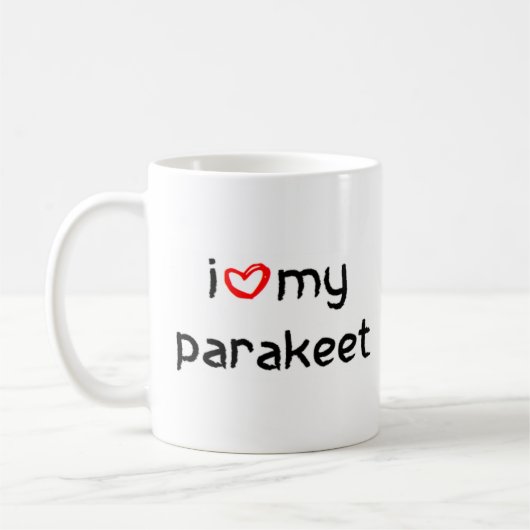 parkiet hart koffiemok (Links)