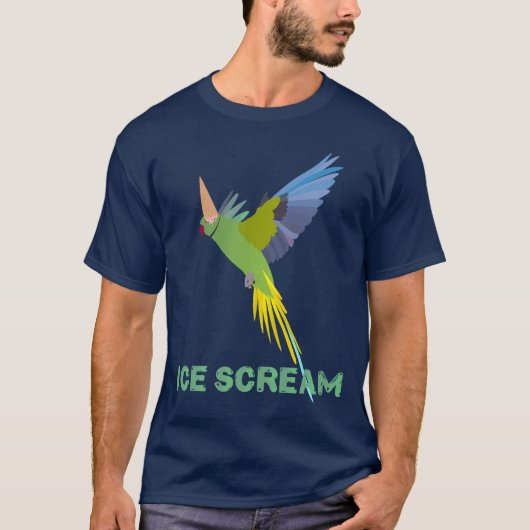 Parkiet "Ijs schreeuw" T-shirt (Voorkant)