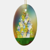 Parkiet-kerstboom Keramisch Ornament (Rechts)