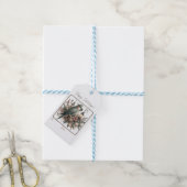 Parkiet Lantaarns Kerstmis Cadeaulabel (Met Touw)