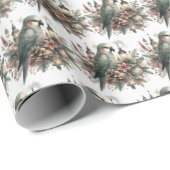 Parkiet Lantaarns Kerstmis Cadeaupapier (Rol Hoek)