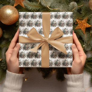 Parkiet Lantaarns Kerstmis Cadeaupapier