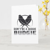 Parkiet Lover Judgie Budgie Budgerigar Huisdieren  Kaart (Gele Bloem)